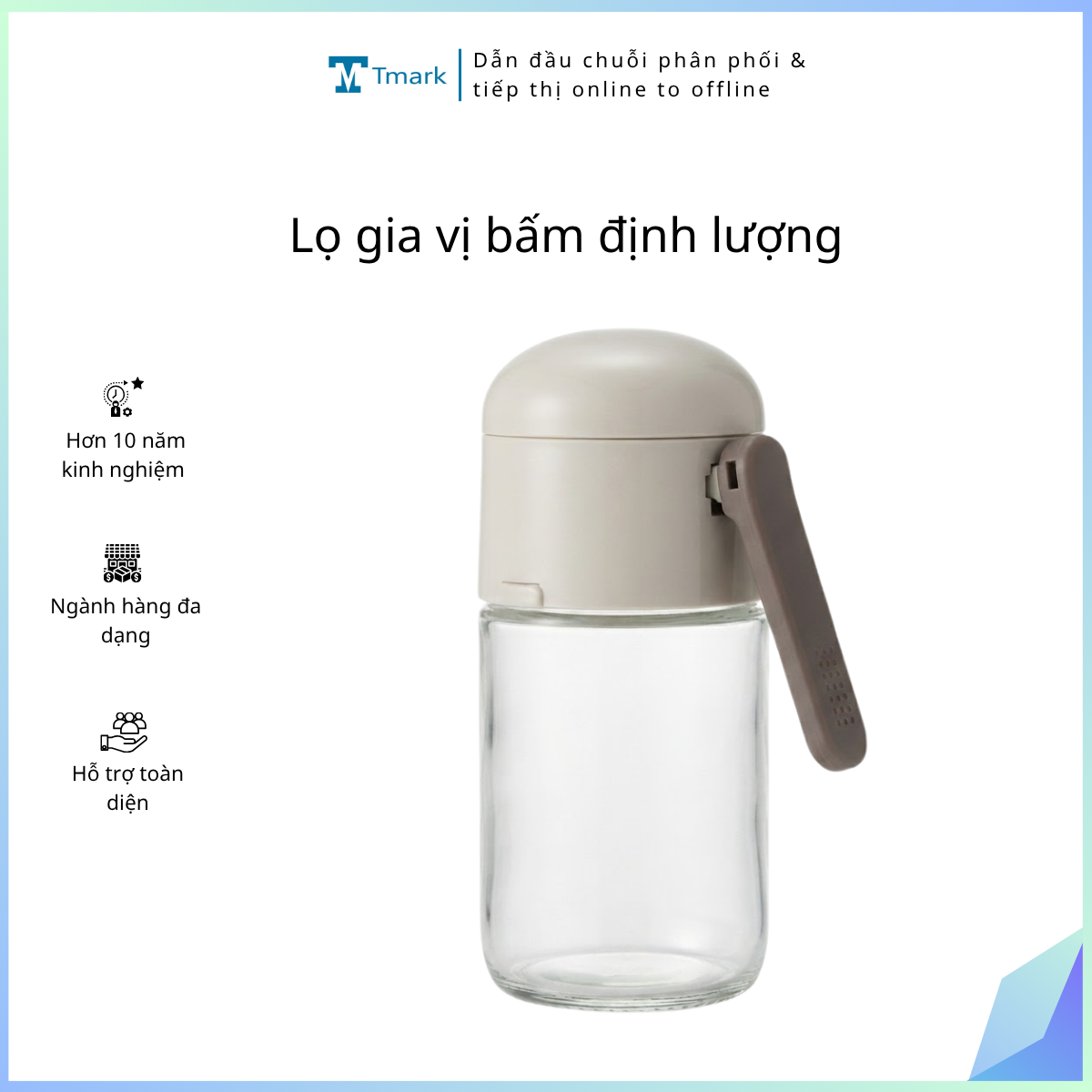 Lọ gia vị bấm định lượng (kiện 50 cái)