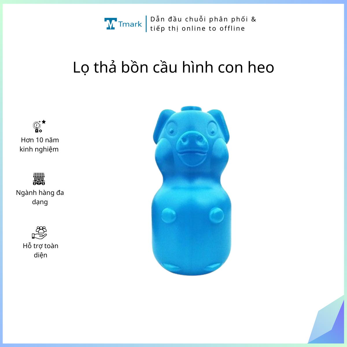 Lọ thả bồn cầu loại mới hình con heo Tmark