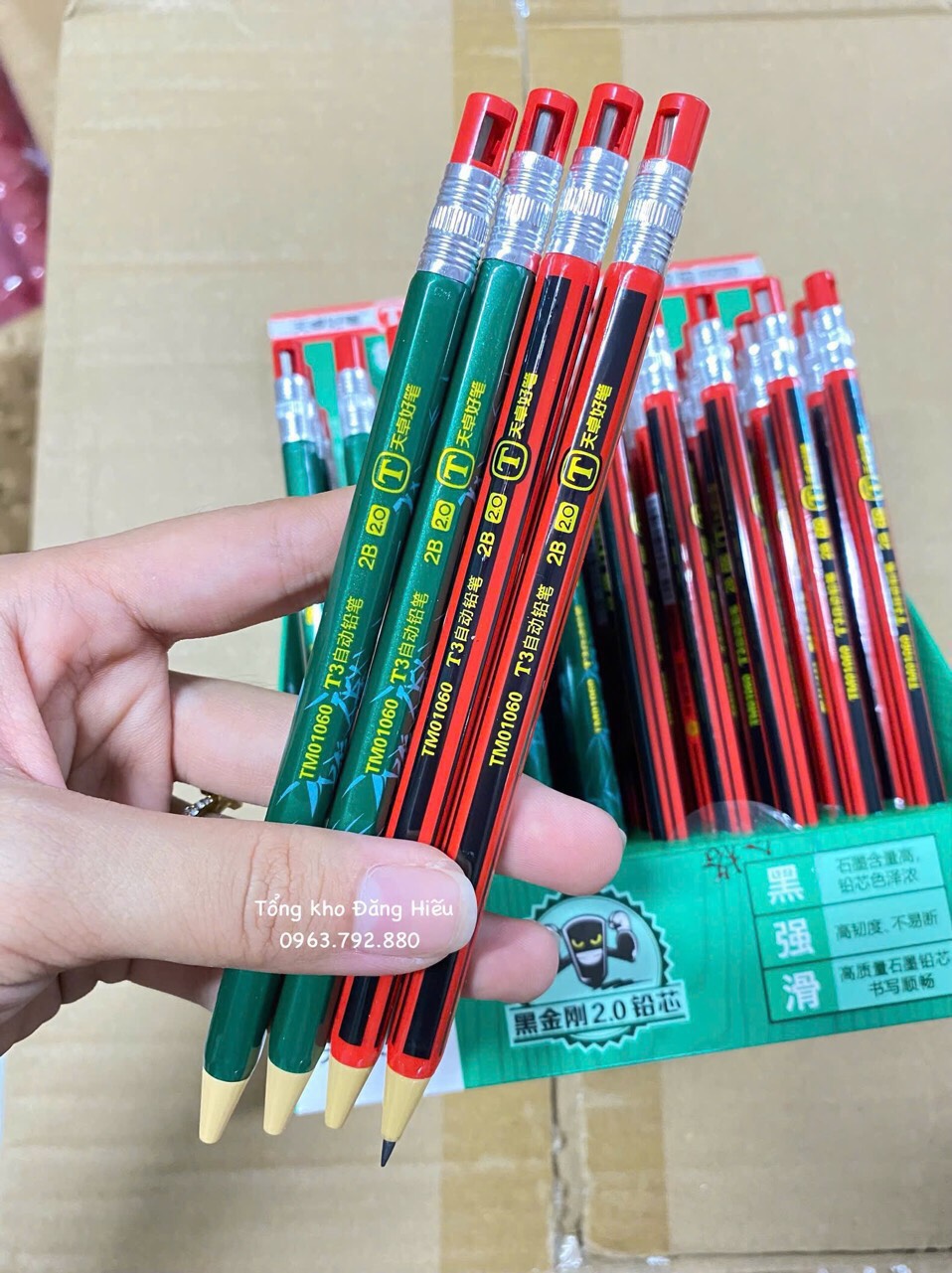 Lốc 60 cái bút chì kim 01060 ngòi to 2.0mm (kiện 24 lốc) 2