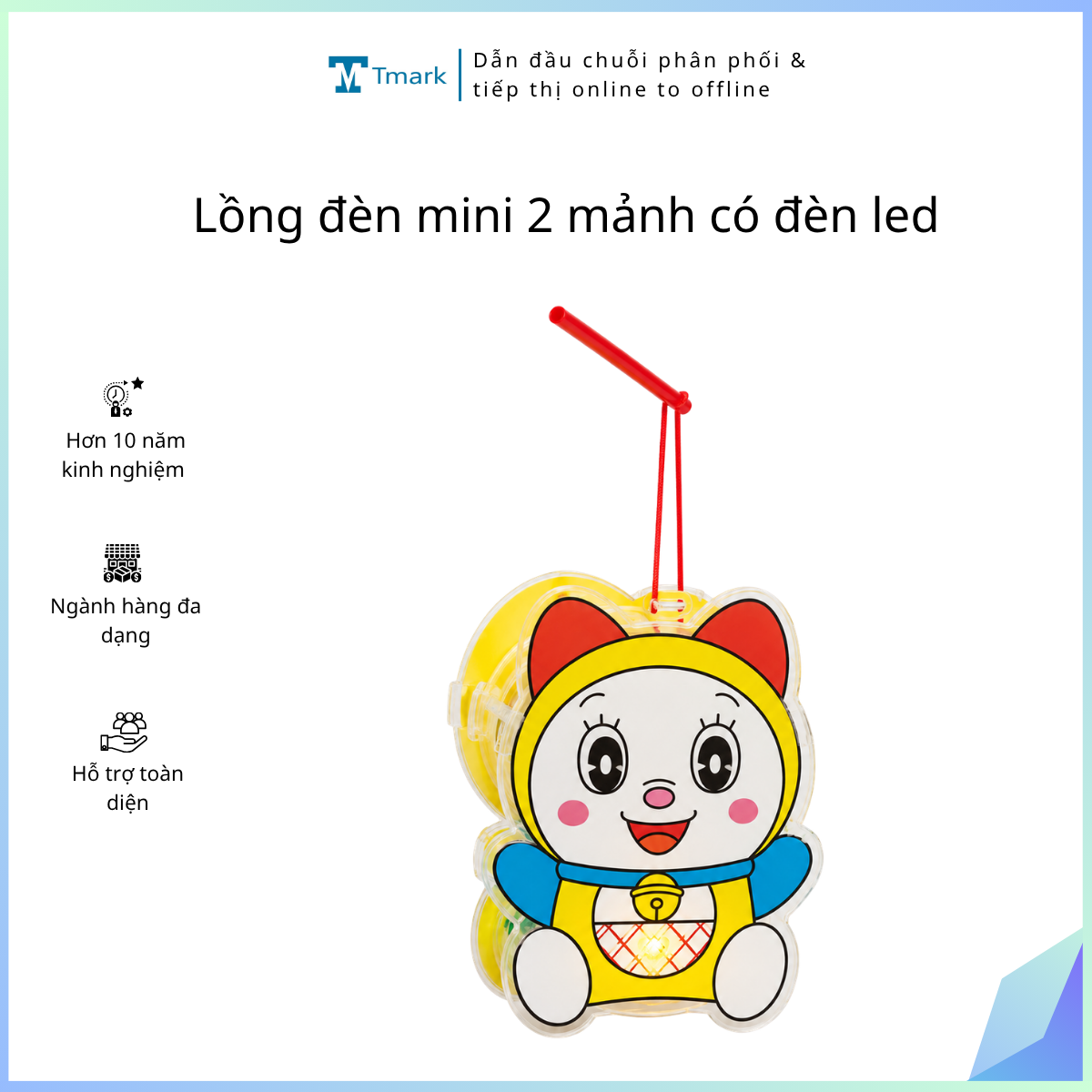 Lồng đèn mini 2 mảnh có đèn led ( Kiện 200 cái)