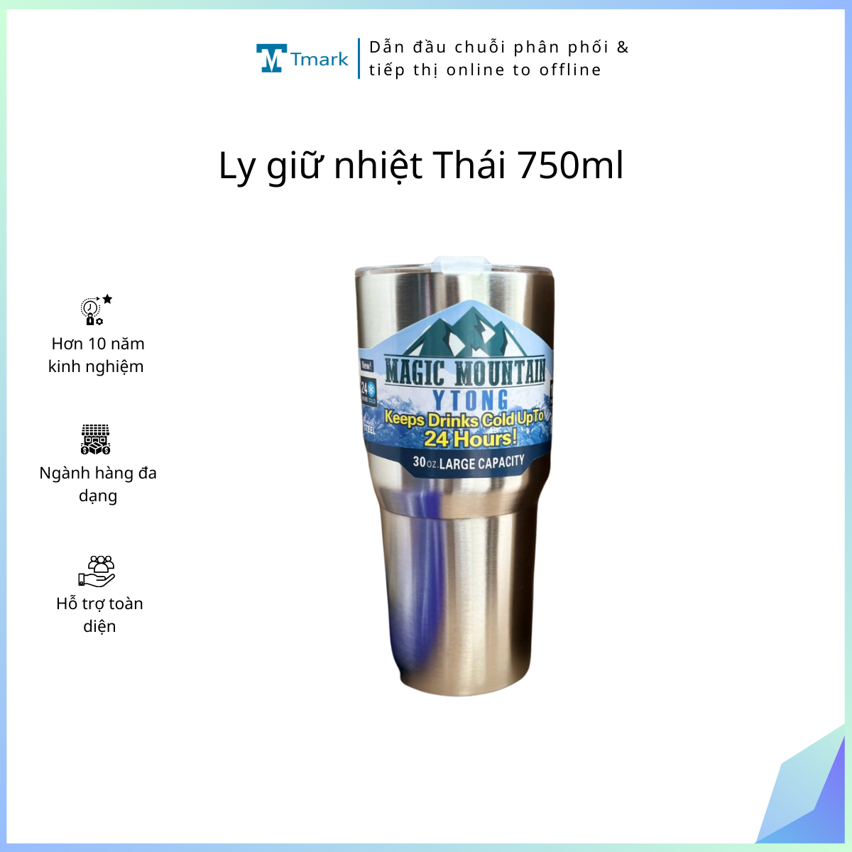 Ly giữ nhiệt Thái 750ml Tmark (Kiện 50 cái) 2