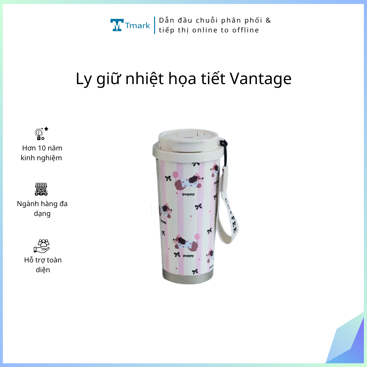 Ly giữ nhiệt họa tiết Vantage ( kiện 50 cái )