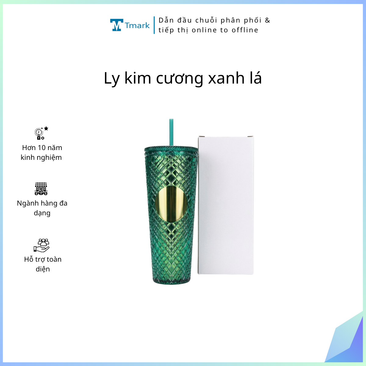 Ly kim cương xanh lá (Kiện 40 cái)