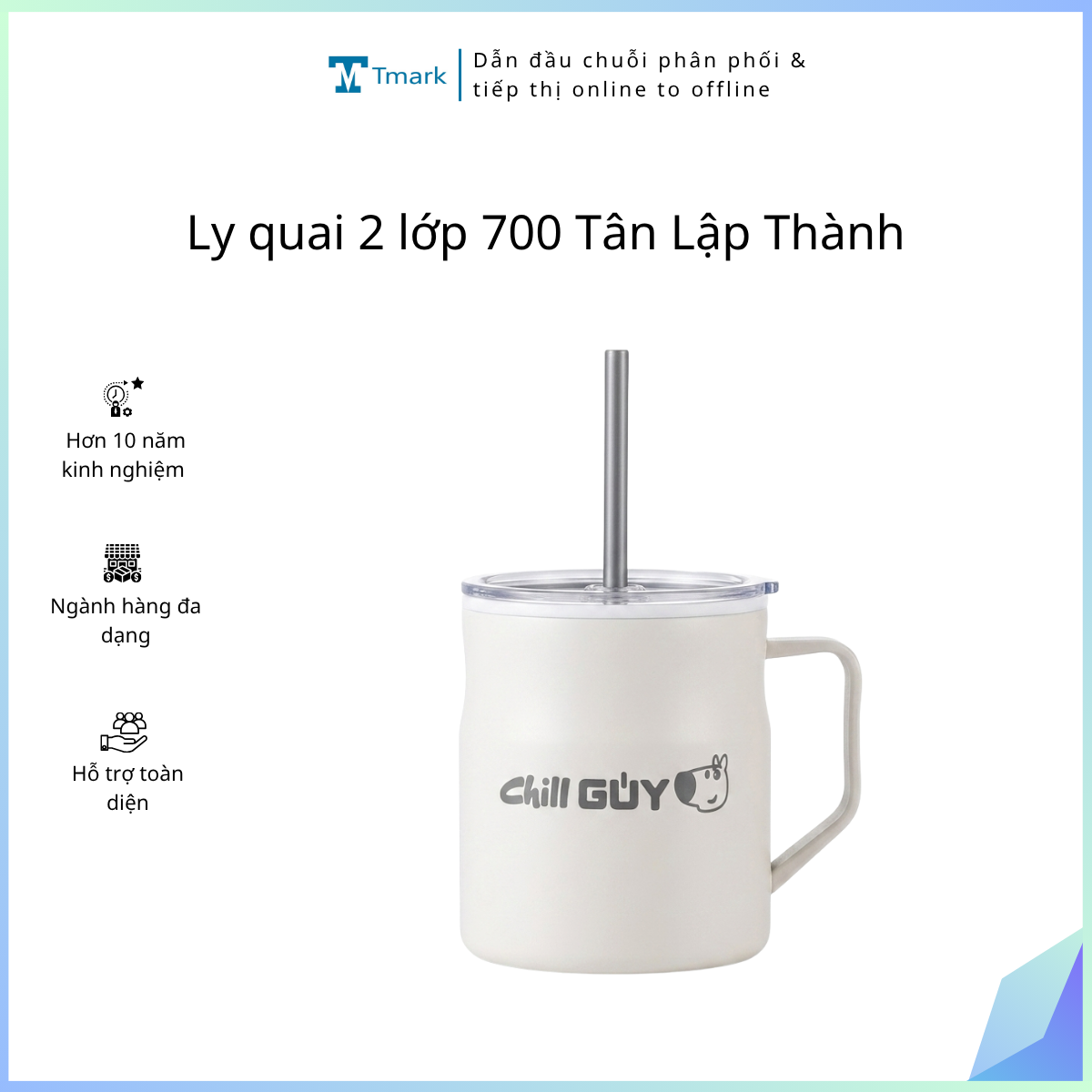 Ly quai 2 lớp 700 Tân Lập Thành (kiện 24 cái)