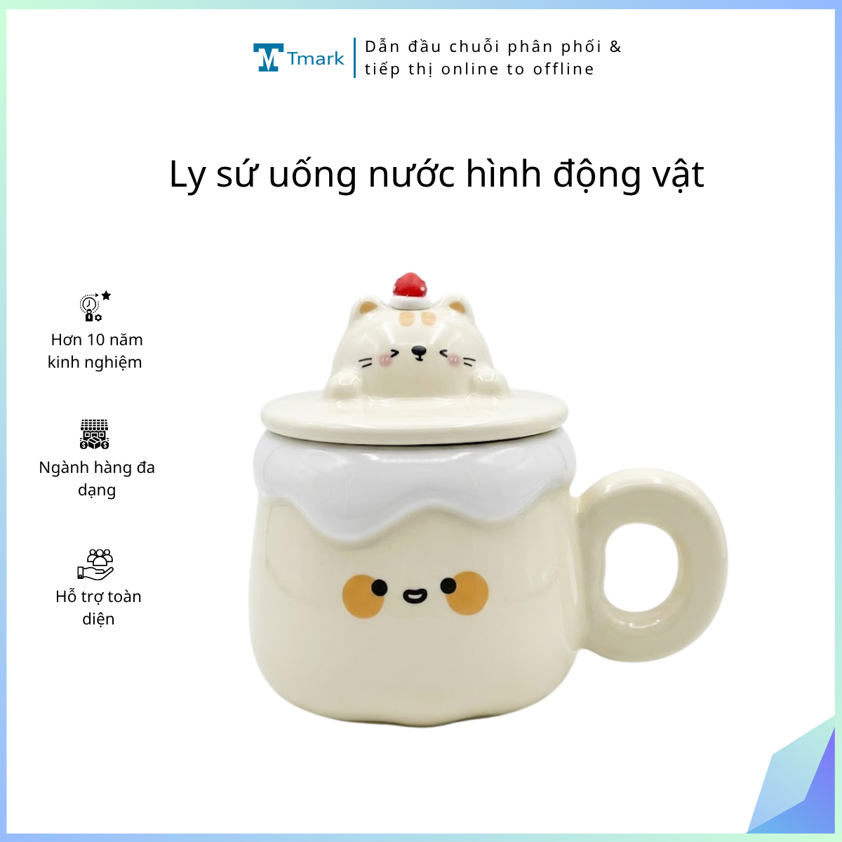 Ly sứ uống nước hình động vật (Kiện 60 cái)