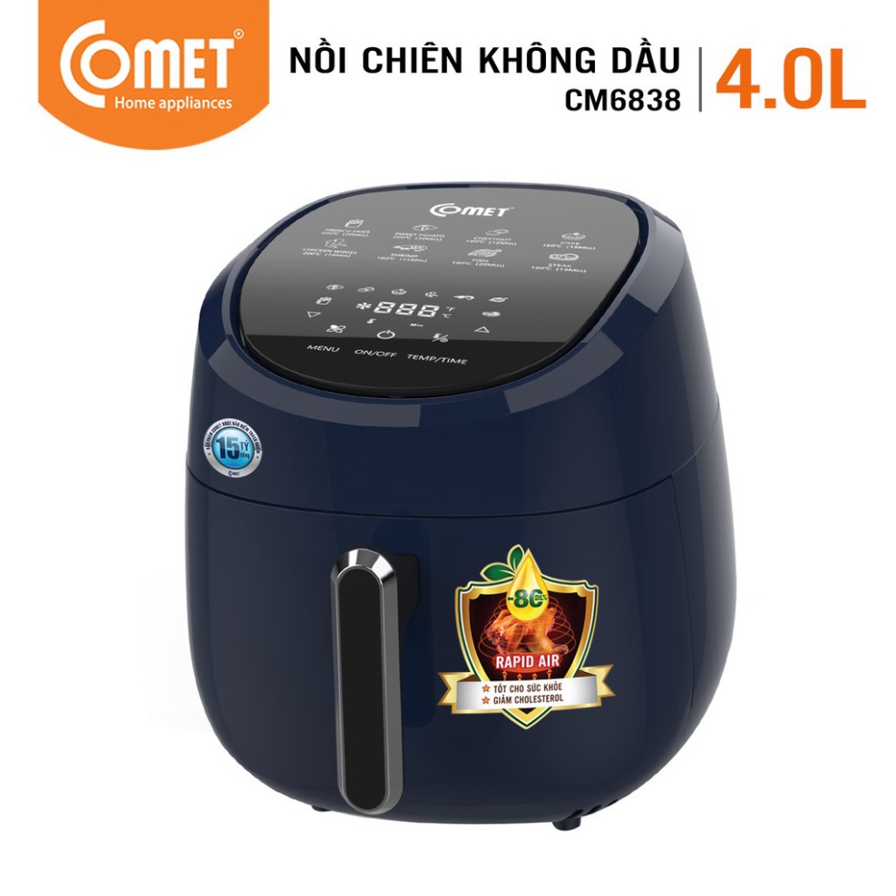 Nồi chiên không dầu Comet 4.0L CM6838(Kiện 1 cái) 2