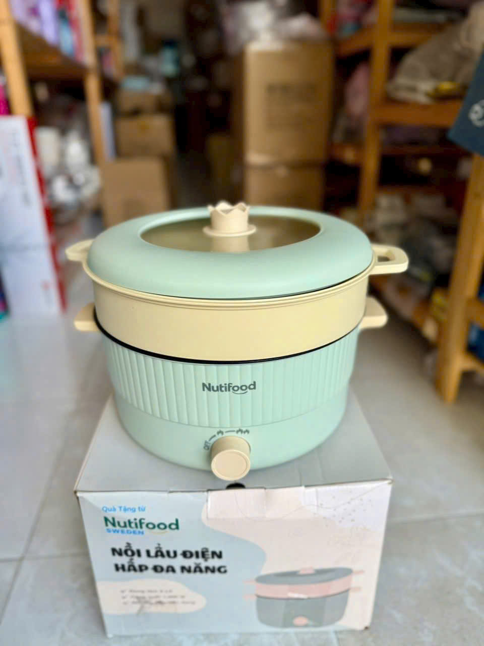 Nồi lẩu điện Green Cook 5l ( Kiện 10 cái )