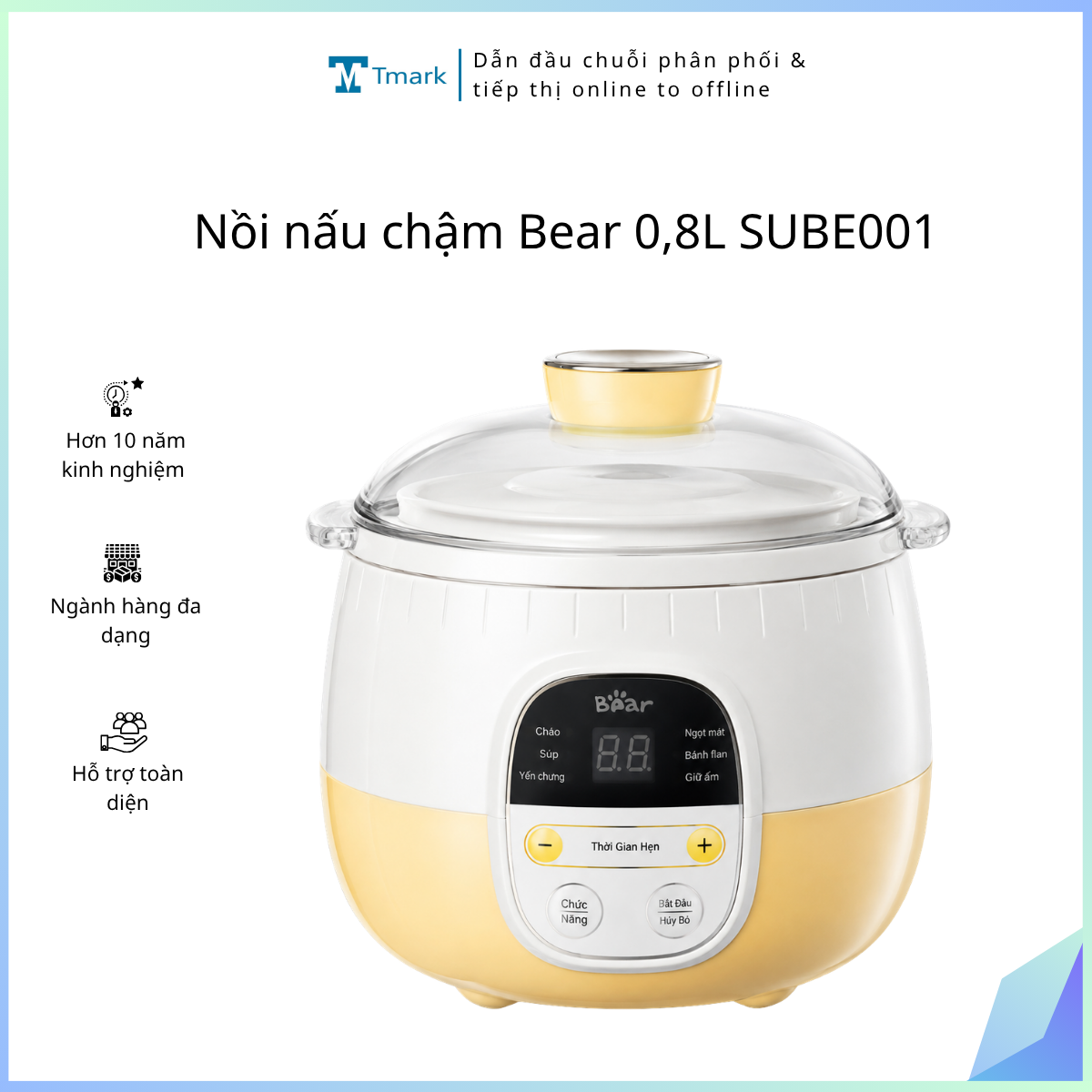 Nồi nấu chậm Bear 0,8L SUBE001