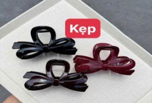 Phụ kiện - Kẹp tóc nơ (Kiện 300 Lốc - Lốc 12 cái)