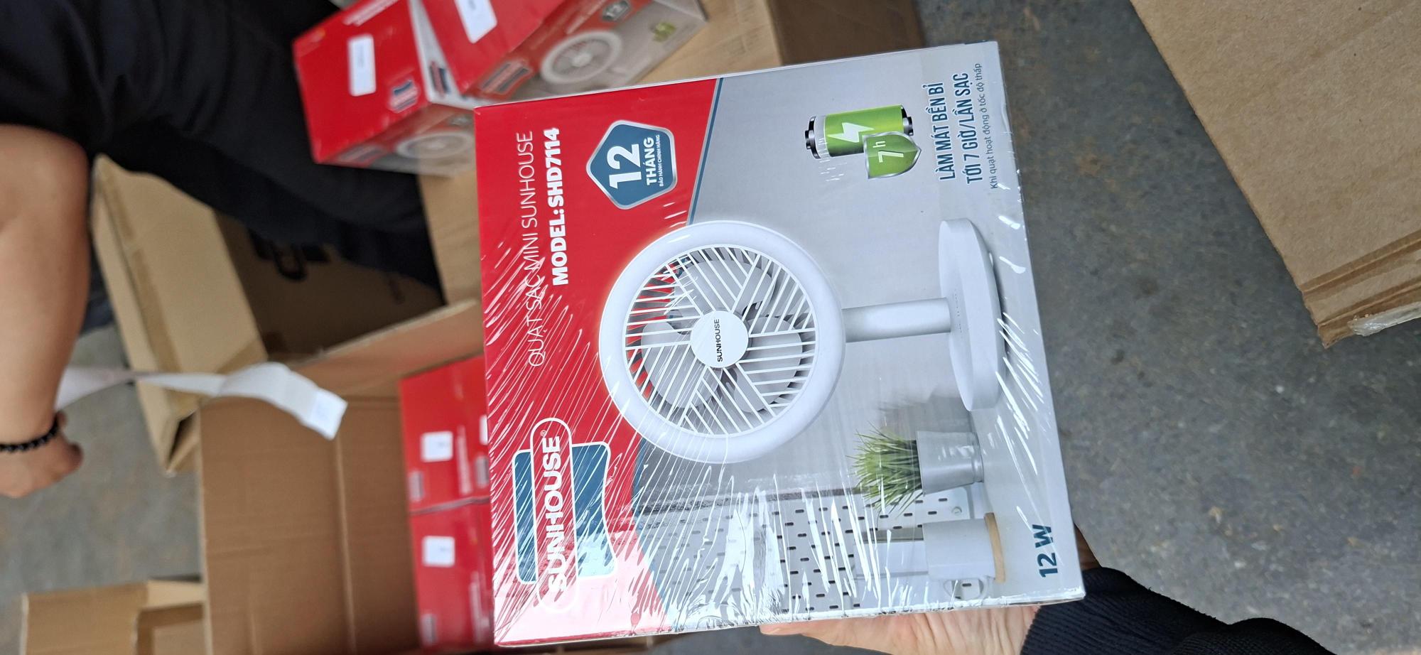 Quạt sạc mini Sunhouse SHD7114 2