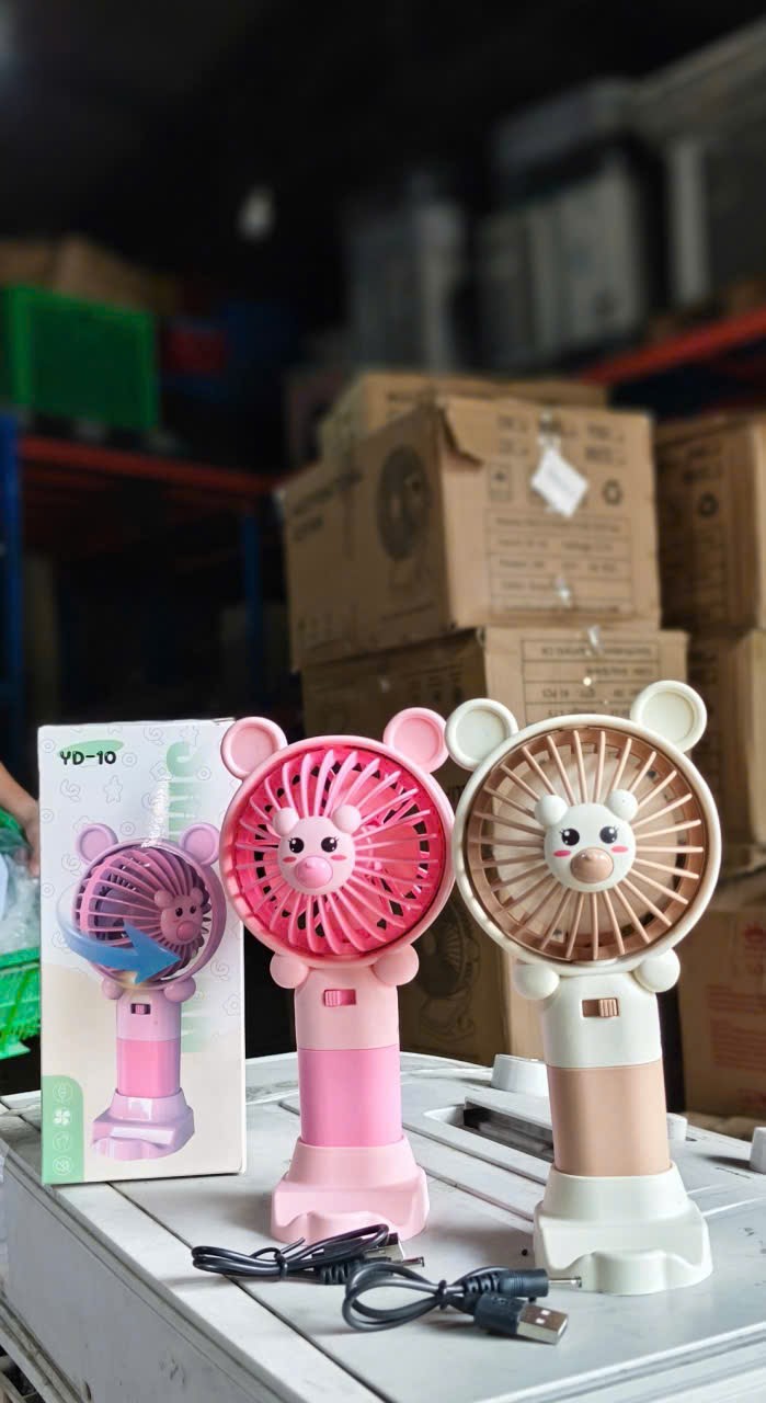 Quạt mini cầm tay hình gấu dễ thương (Kiện 70 cái) 2