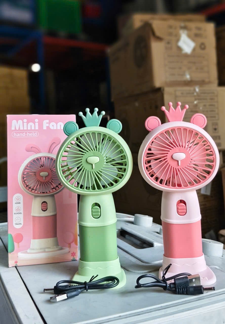Quạt mini cầm tay hình vương miệng (Kiện 103 cái) 2