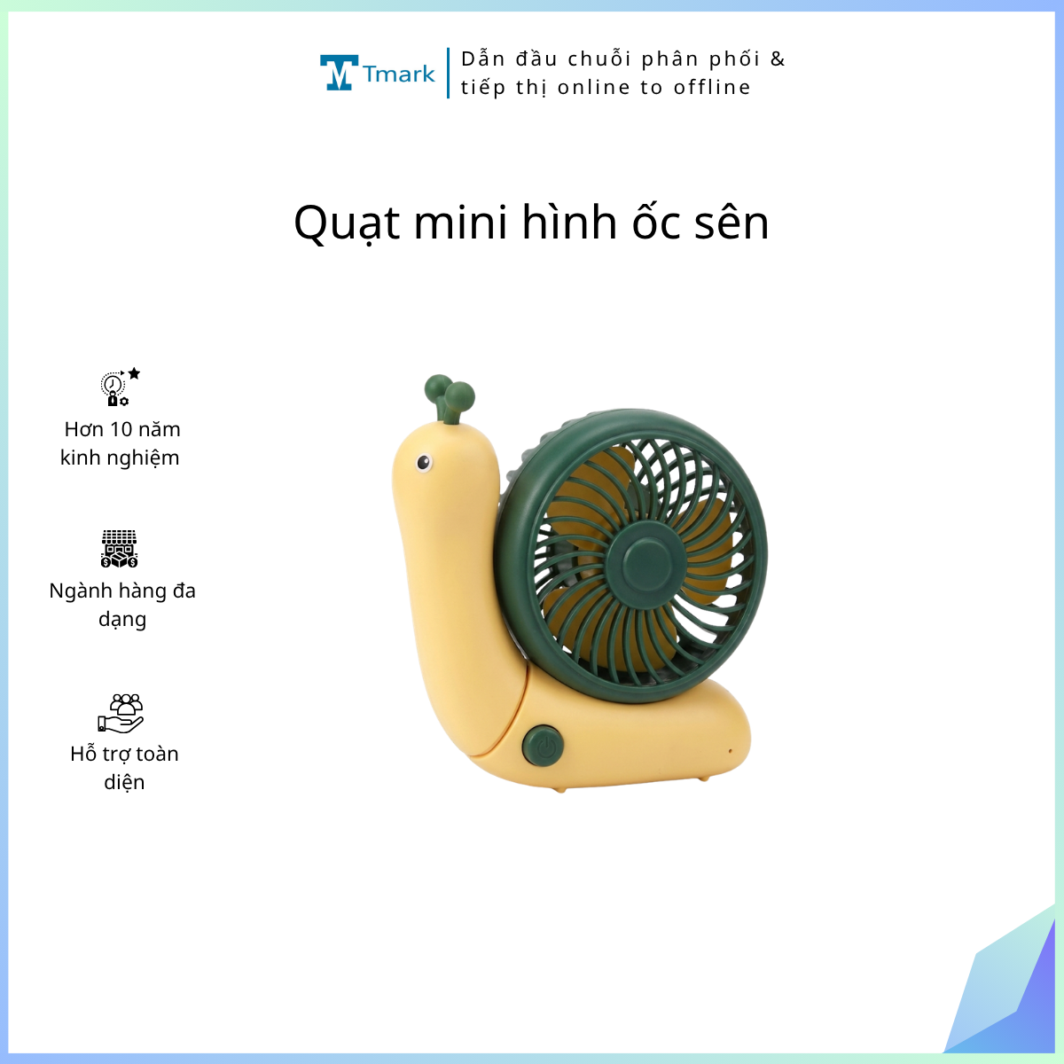 Quạt mini hình ốc sên (kiện 144 cái)