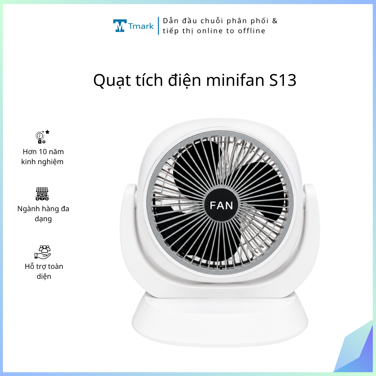 Quạt tích điện minifan S13 ( Kiện 16 cái)
