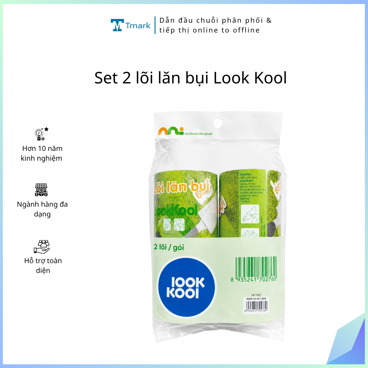 Set 2 lõi lăn bụi Look Kool (Kiện 200 set)