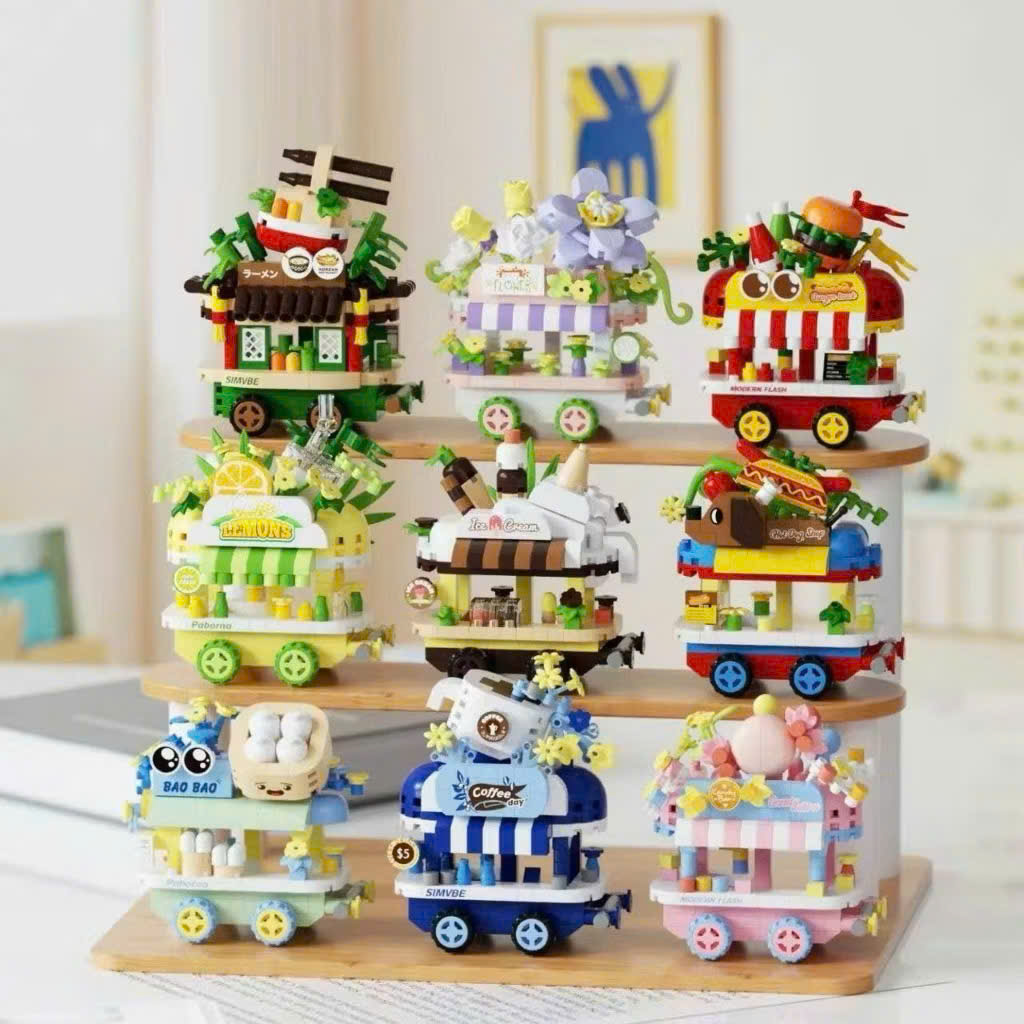 Set lego xe đẩy ẩm thực mix 9 mã (Kiện 5 set) 2