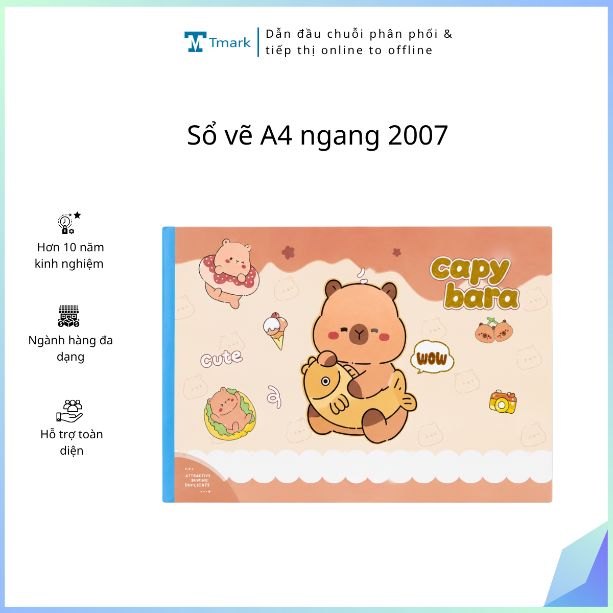 Sổ vẽ A4 ngang 2007( kiện 200 quyển)