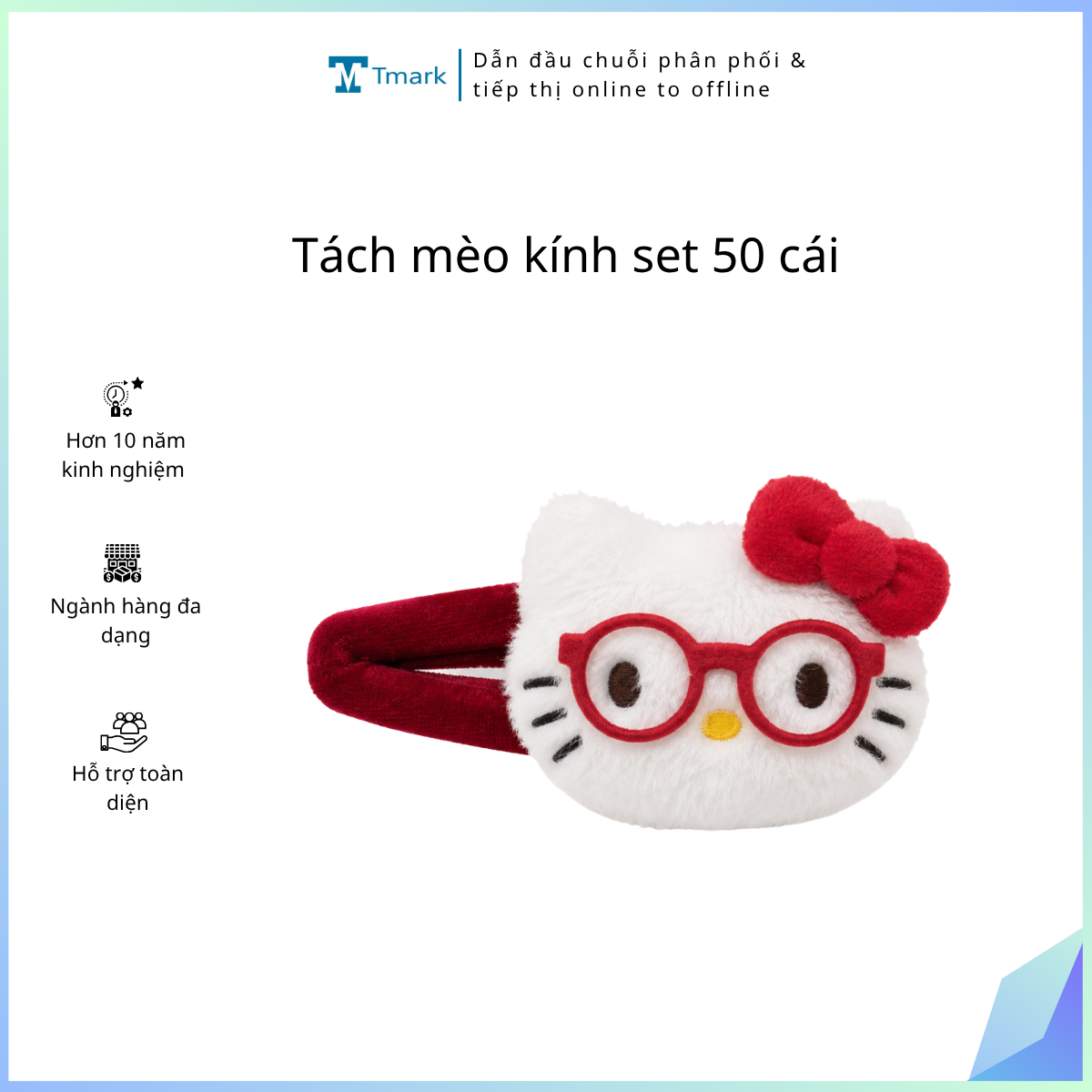 Tách mèo kính set 50 cái