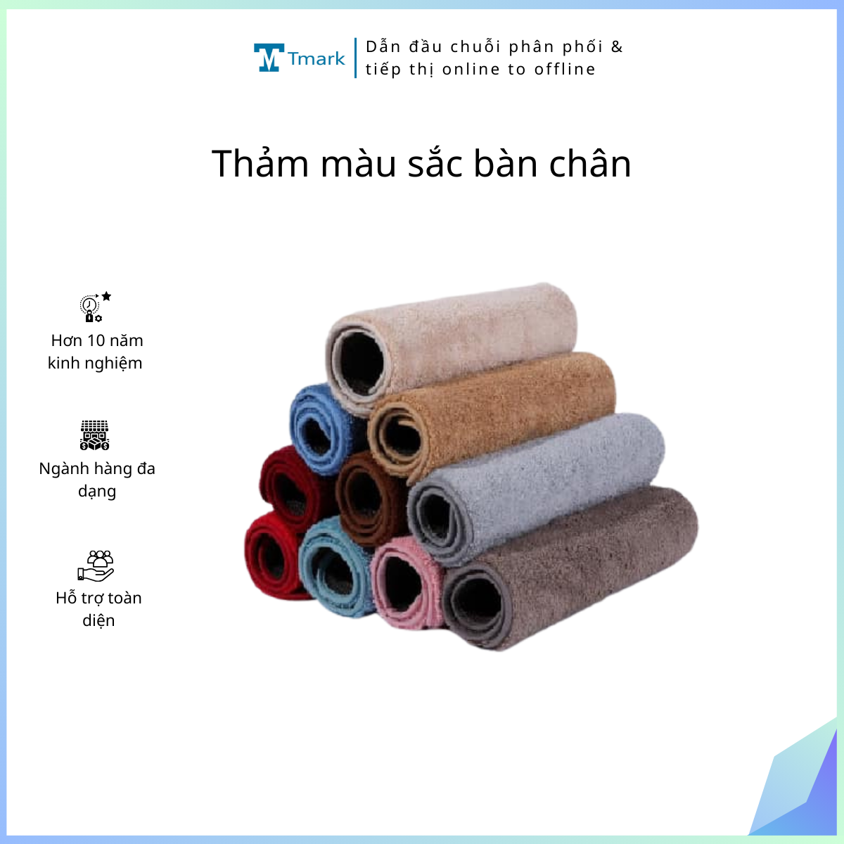 Thảm màu sắc bàn chân (Kiện 200 cái)