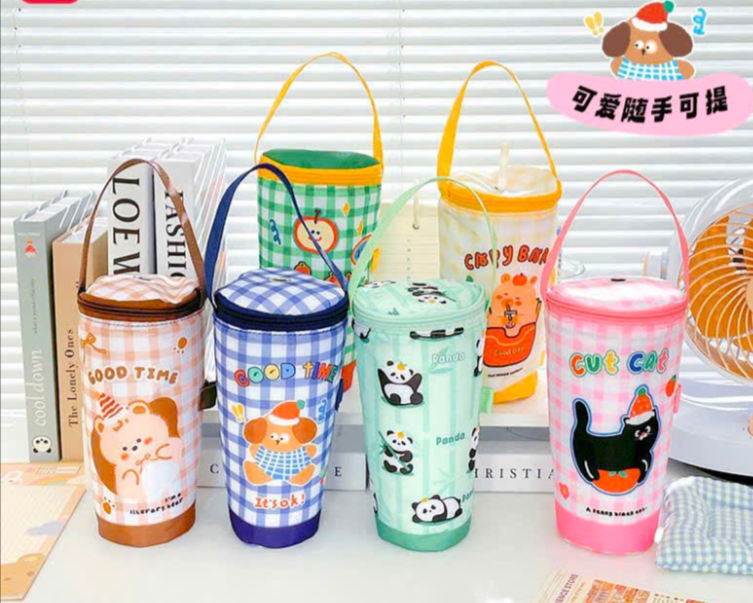 Túi đựng ly nước họa tiết giữ nhiệt (Kiện 100 cái) 2