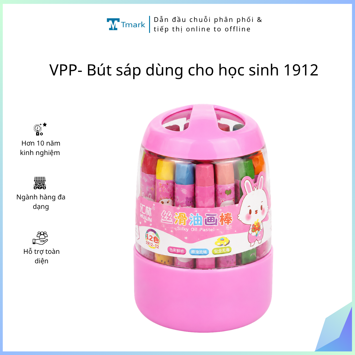 VPP- Bút sáp dùng cho học sinh 1912 (Kiện 108 hộp)