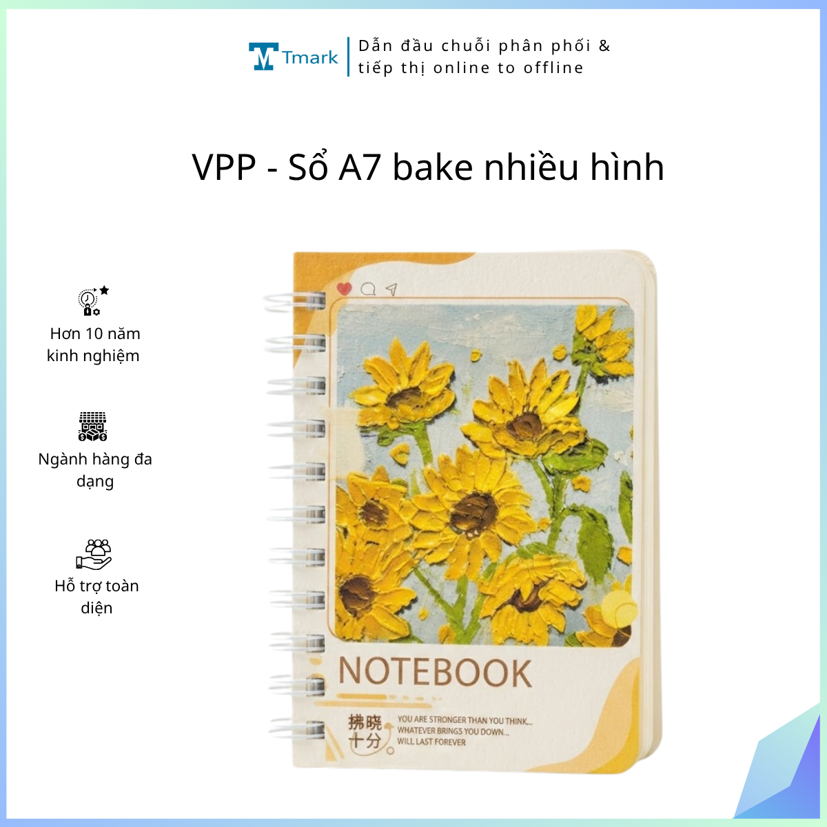 VPP - Sổ A7 bake nhiều hình (kiện 400 quyển)