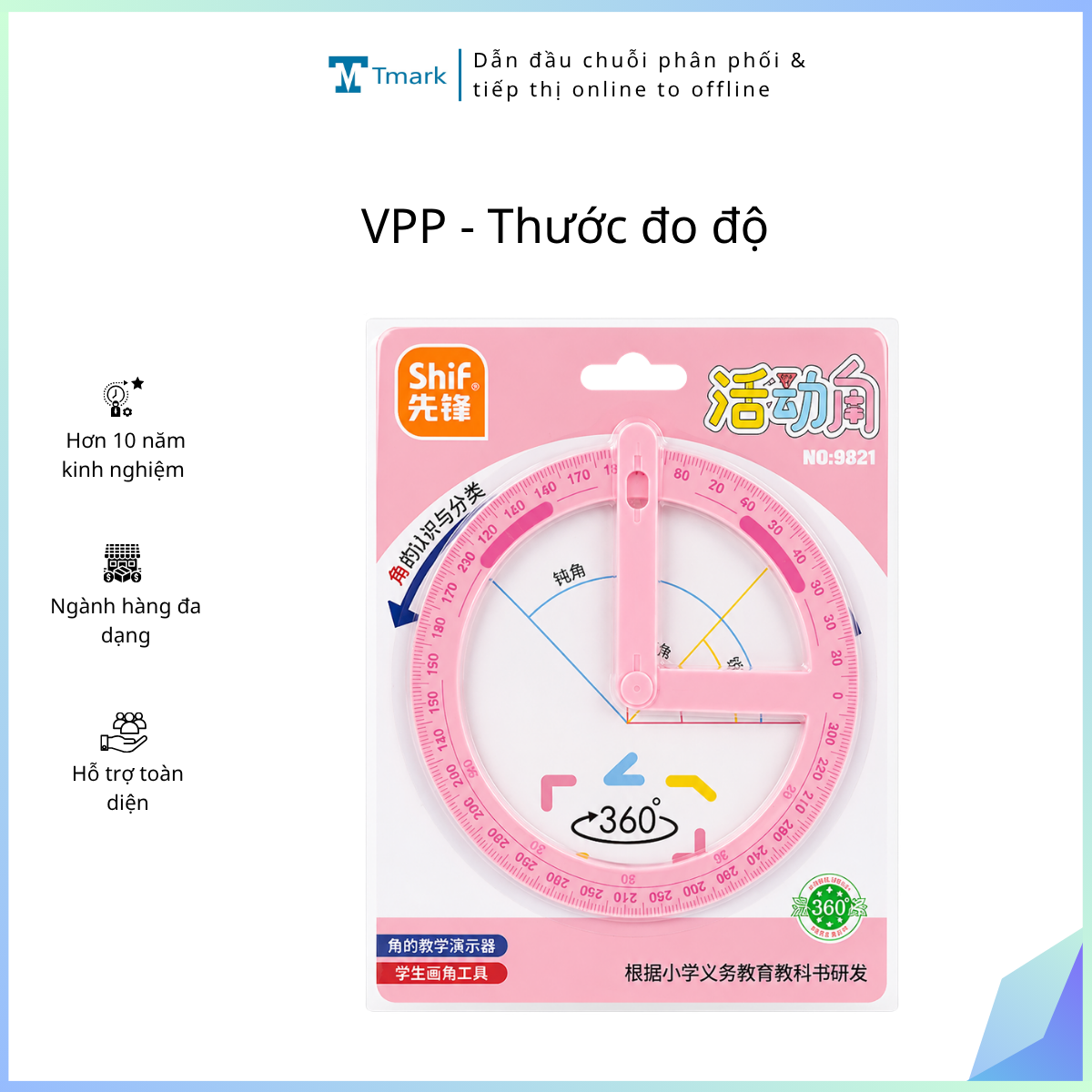 VPP - Thước đo độ (kiện 576 cái) -L72