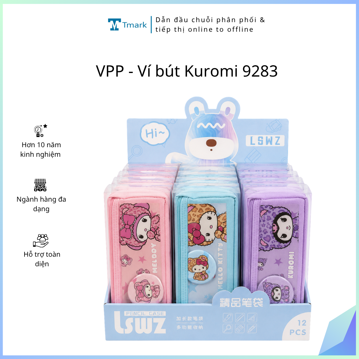 VPP - Ví bút Kuromi 9283 (kiện 144 cái) - lốc 12 cái