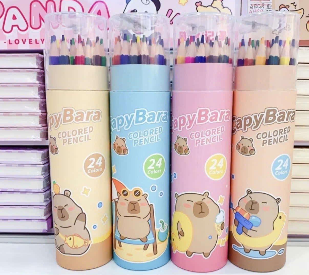 VPP - bút chì màu Capybara 24 màu (thùng 128 hộp) - hộp 24 cái 2