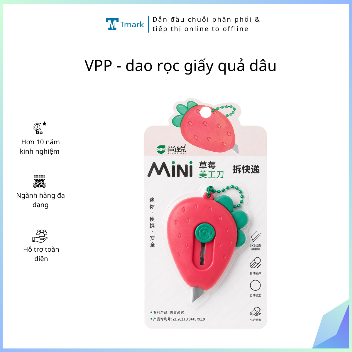 VPP - dao rọc giấy quả dâu (kiện 480 cái)