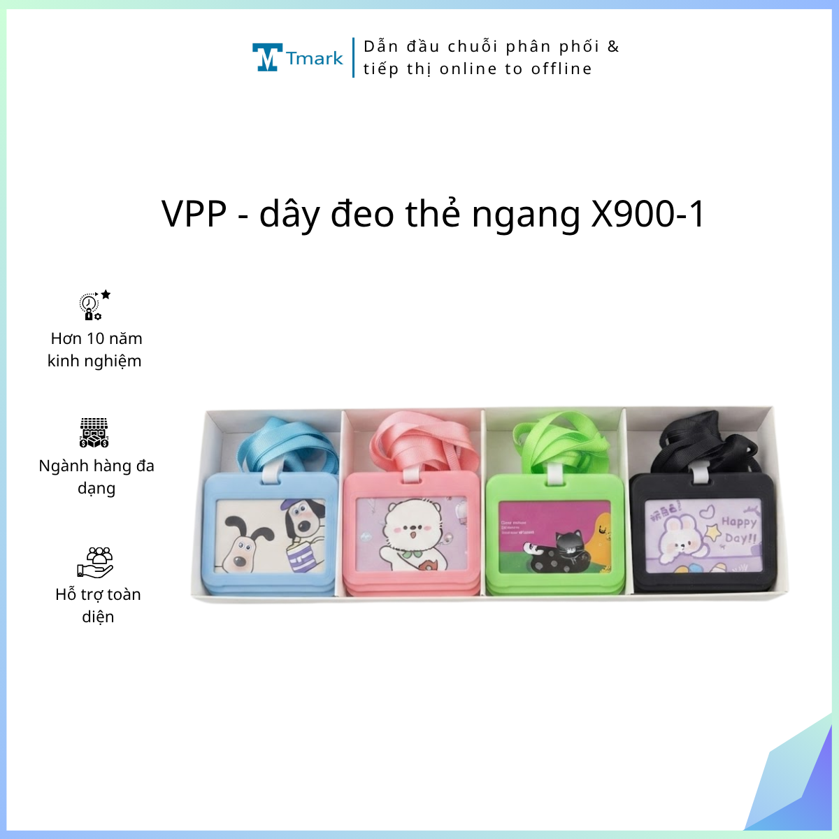 VPP - dây đeo thẻ ngang X900-1 (kiện 56 lốc) - lốc 20 cái