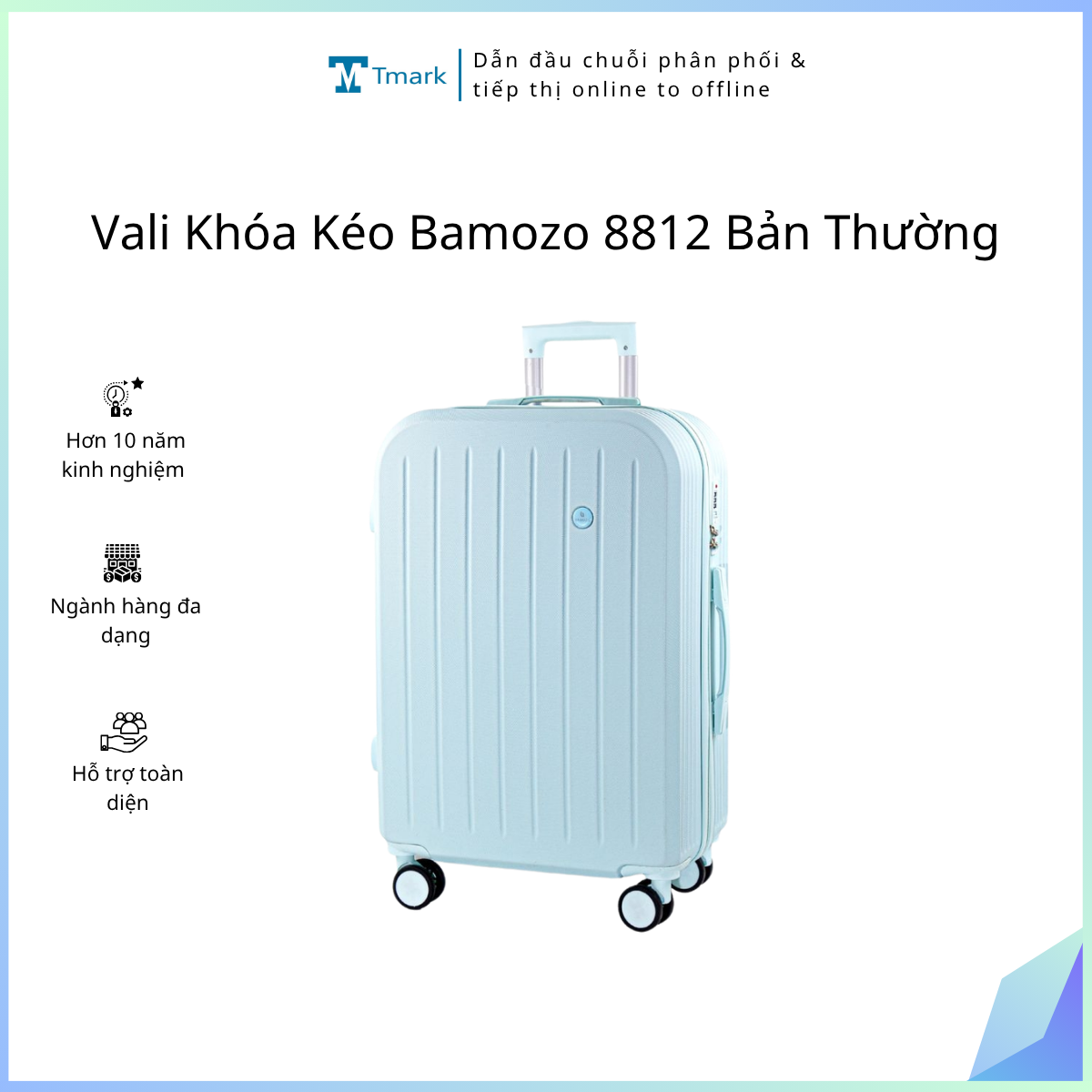 Vali Khóa Kéo Bamozo 8812 Bản Thường