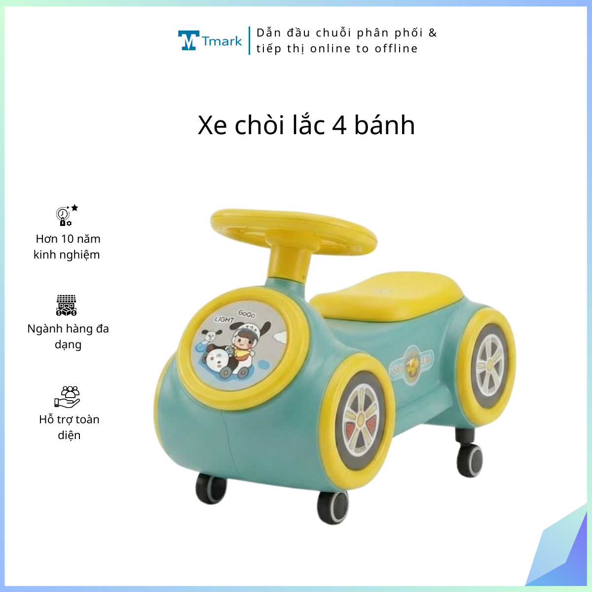 Xe chòi lắc 4 bánh ( Kiện 10 chiếc)