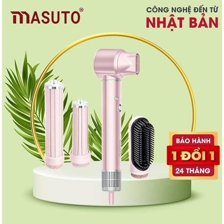 Máy Sấy Tóc Tạo Kiểu 5in1 Masuto Đa Chức Năng Công Nghệ Ion Giảm Hư Tổn Tóc 1300W 2
