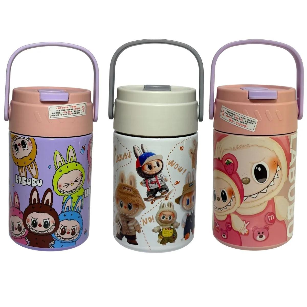 Bình giữ nhiệt Labubu có quai xách tiện lợi Tmark (Kiện 50 cái)