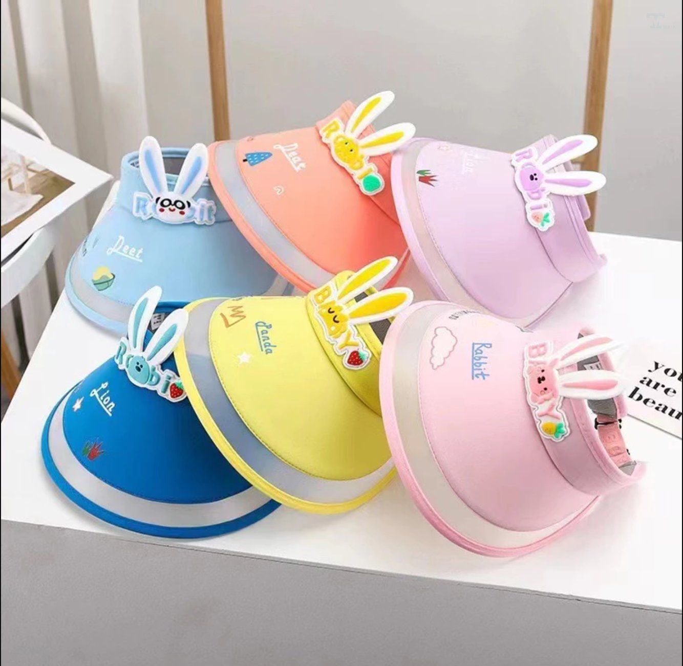 Mu-rong-vanh-ho-chop-chong-nang-cho-be-Kien-200-cai-Tmark_Mủ rộng vành hở chóp chống nắng cho bé (Kiện 200 cái) Tmark.jpg