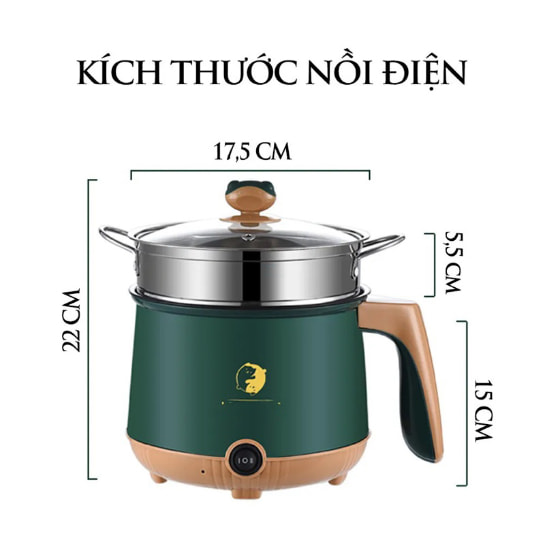Nồi lẩu Mandeli 18cm/ 1.8L truyền nhiệt nhanh Tmark (Kiện 36 cái) 1