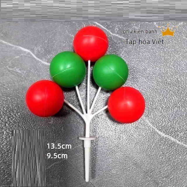 Chùm Bóng Nhựa_Màu Đỏ
