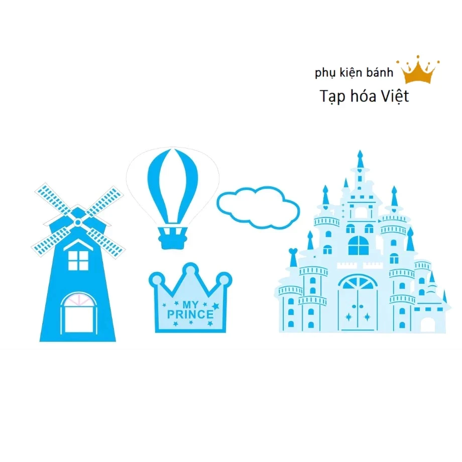 Set Giấy Lâu Đài Xanh
