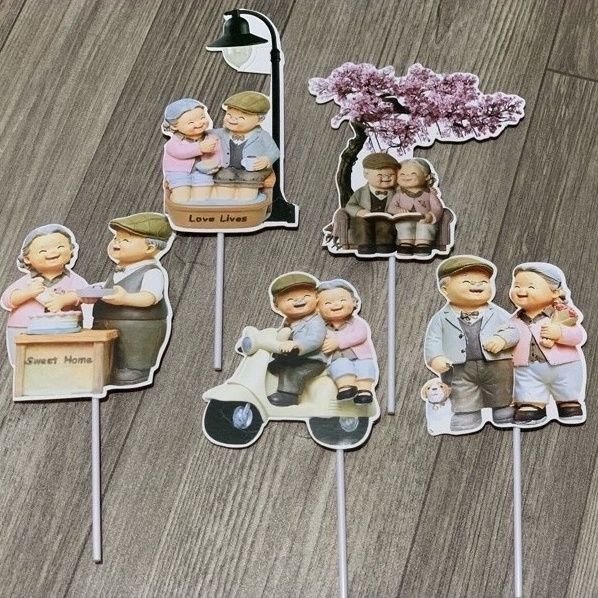 Set Giấy Ông Bà Cây Đào