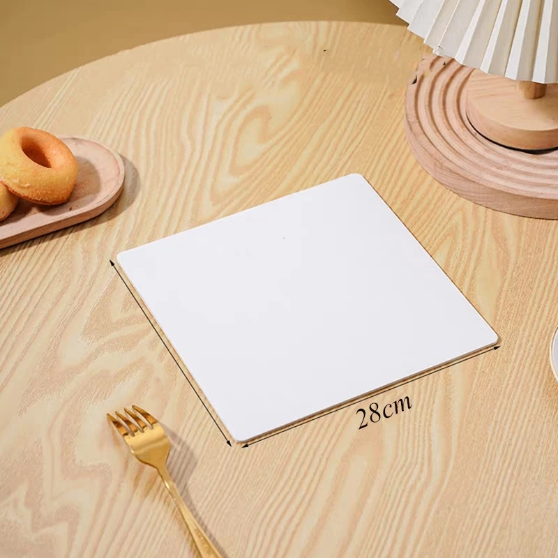 Đế Vuông Trắng 28Cm
