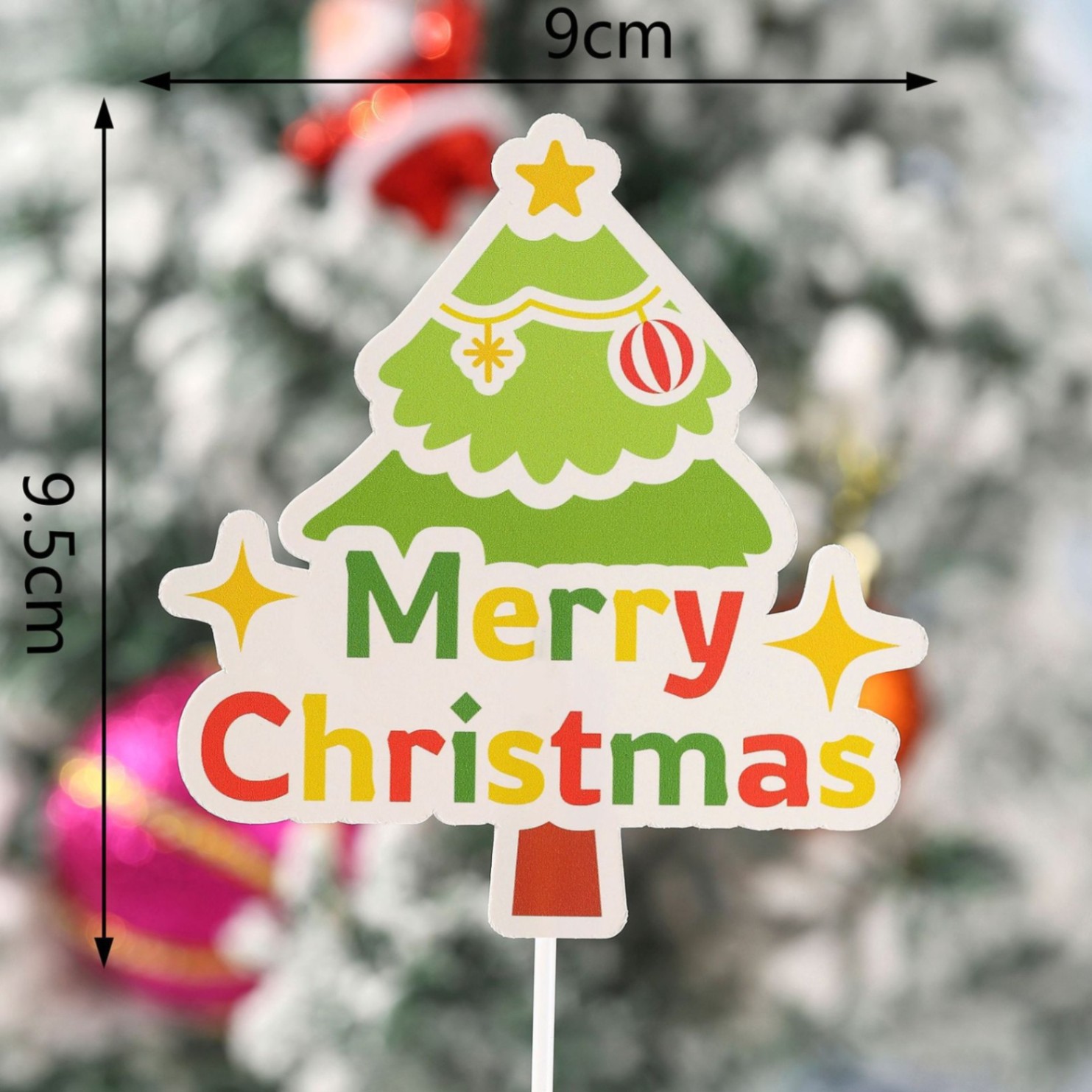 Túi 10 Thẻ Cắm Noel_Cây Thông