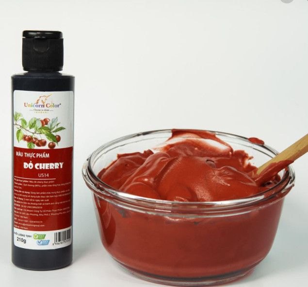 Màu Nước 210g_Chai To_Đỏ Cherry