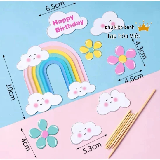 Set Giấy Vòm Cầu Vồng