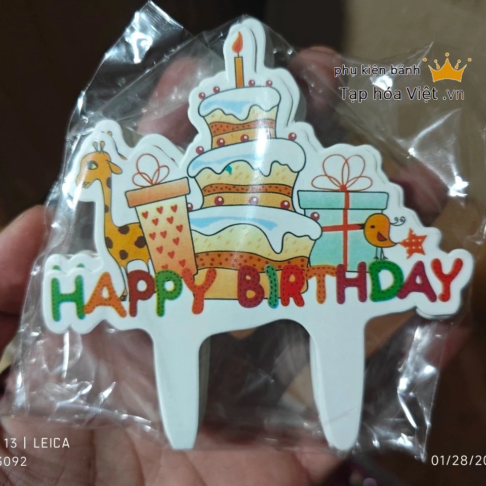 Túi 50 Thẻ Giấy_Bánh To