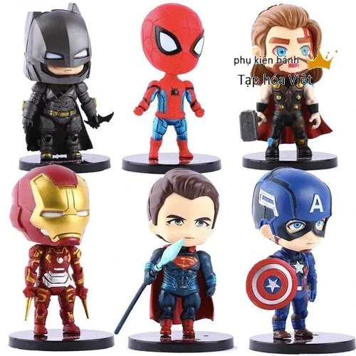 [Bé 9Cm] Bộ 6 Siêu Anh Hùng_Bé 9Cm