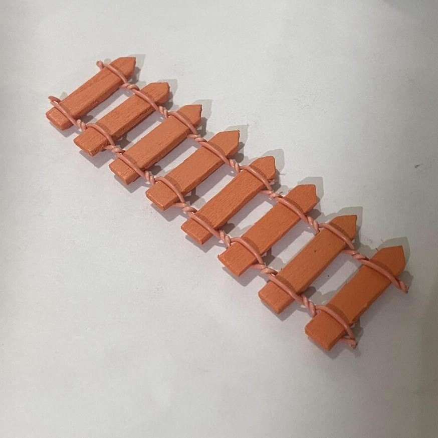(1 chiếc) Hàng Rào Gỗ_Cam