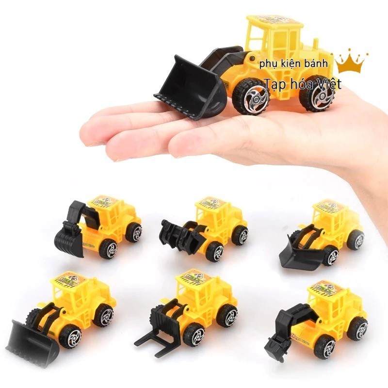 Bộ 6 Xe Máy Xúc_Công Trường