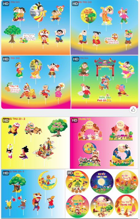 Set Giấy Trung Thu_Ngẫu Nhiên