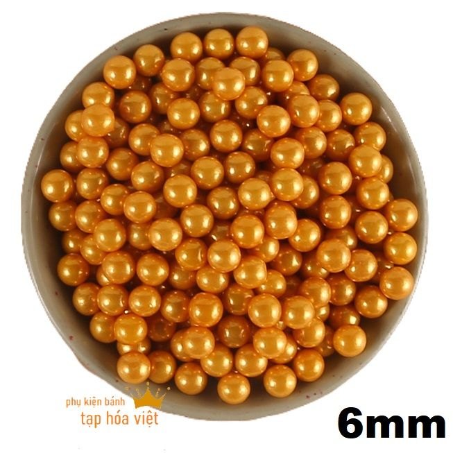 Lọ 100g Bi Đường Vàng 6mm